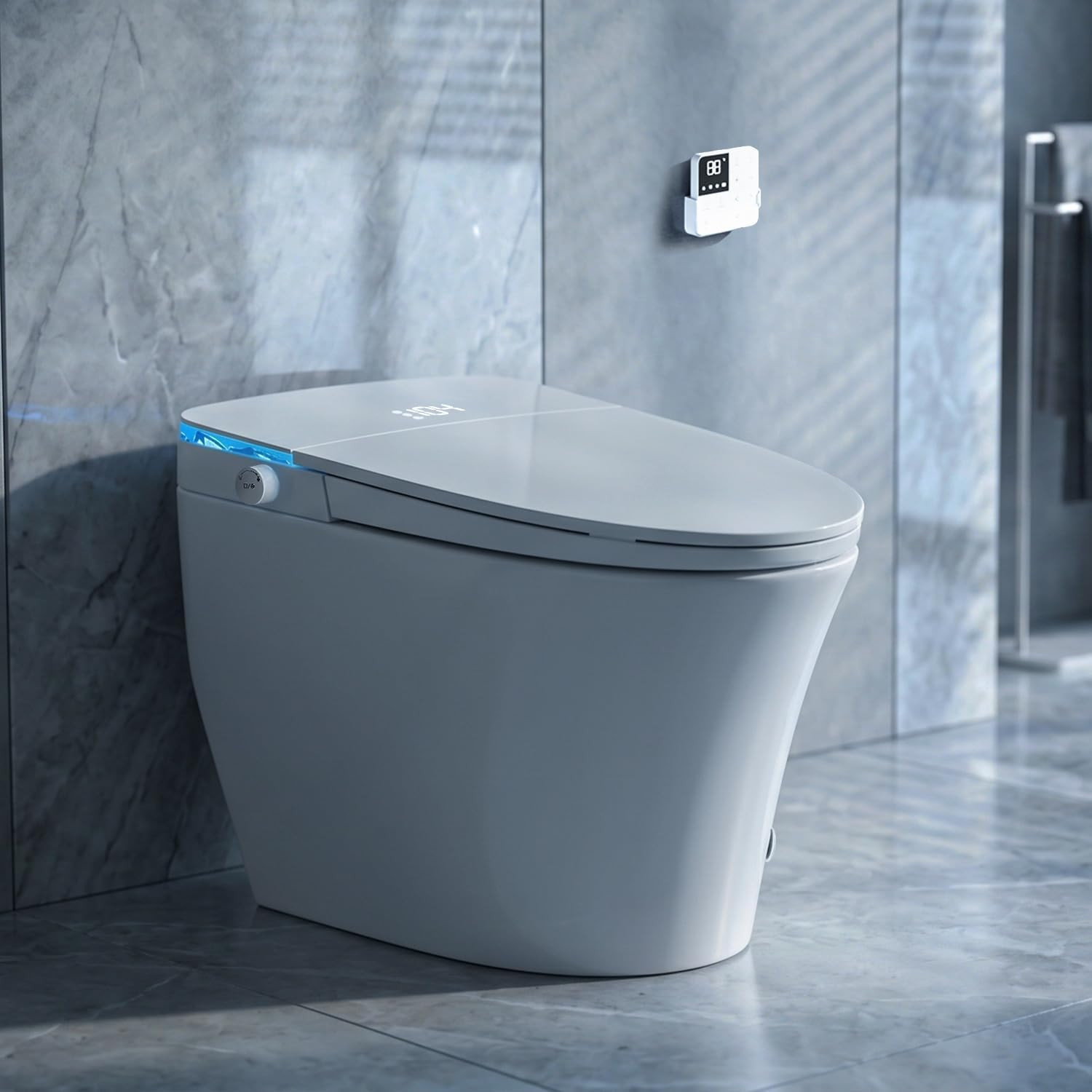 Smart Toilet with Bidet Built in, Auto Flush and Open Close, 1.2GPF | Amazon (US)