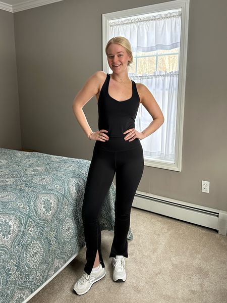 Matching black Fabletics set — I’m wearing my true to size small in both 

#LTKfitness #LTKSeasonal #LTKstyletip