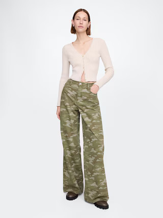 Mid Rise Camo Baggy Jeans | Gap (CA)