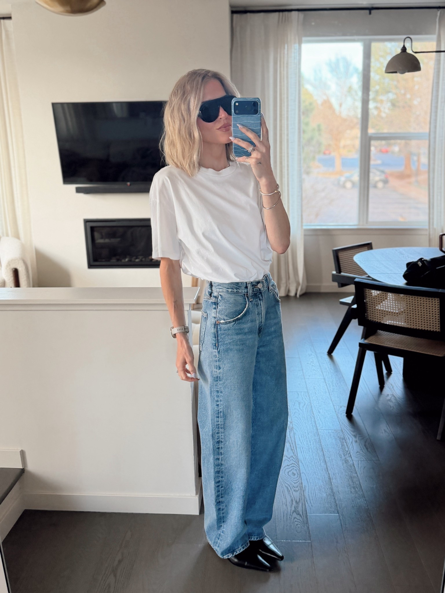 Agolde denim and white tee🤍

#LTKvlog #LTKootd #LTKgrwm