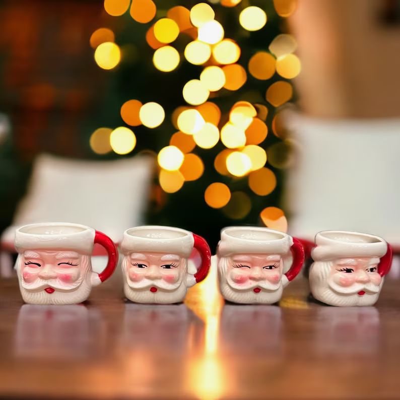 Santa Mug Vintage CHOICE Santa Claus Christmas Cup St Nick - Etsy | Etsy (US)