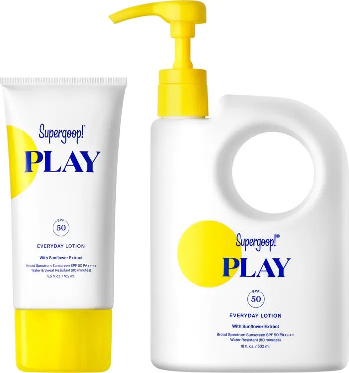 Supergoop!® Play Everyday Lotion SPF 50 Home & Away Sunscreen Set $104 Value | Nordstrom | Nordstrom
