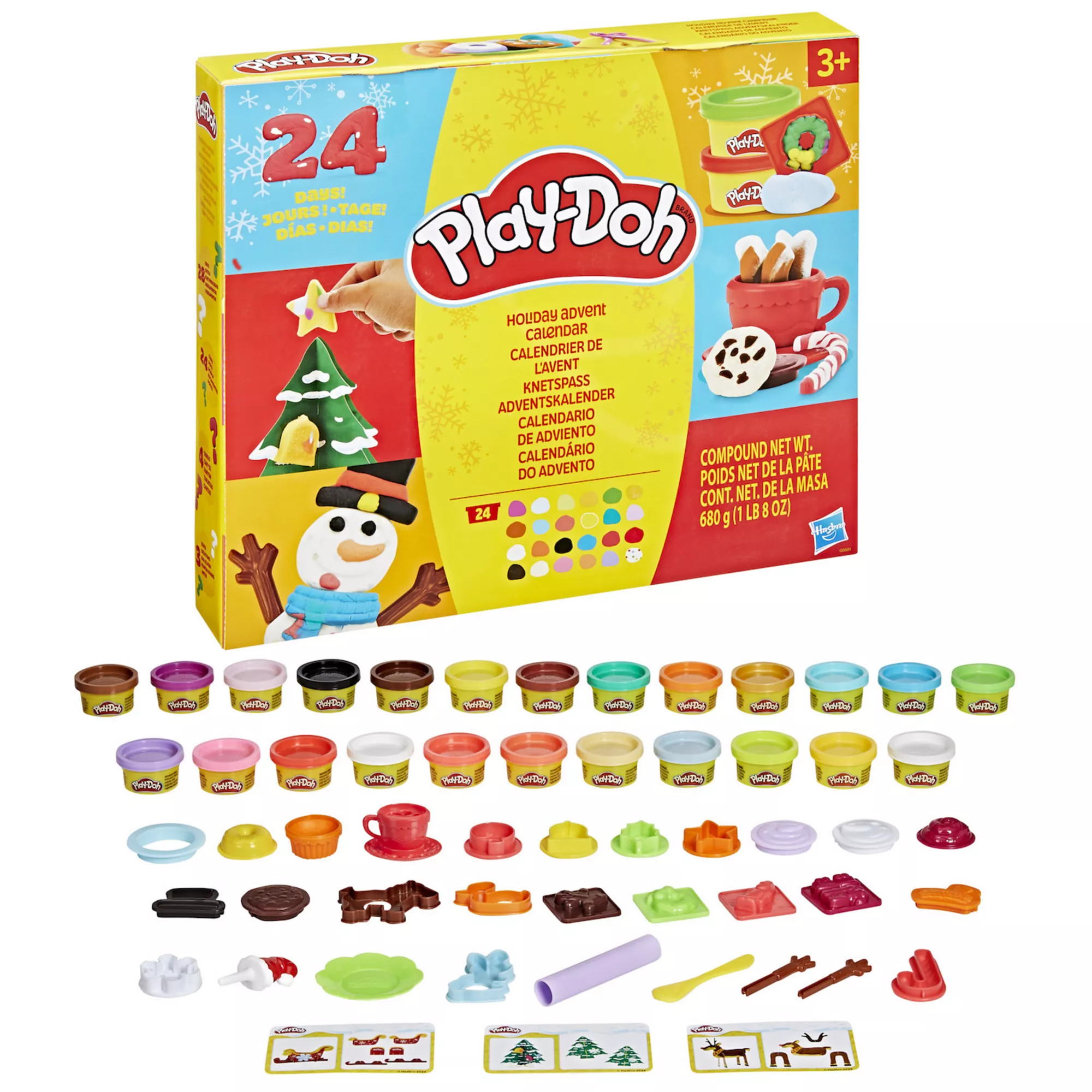 Play-Doh Holiday Advent Calendar with 24 Colors and Accessories | Kohl's