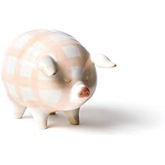 Pink Gingham Piggy Bank | Amazon (US)