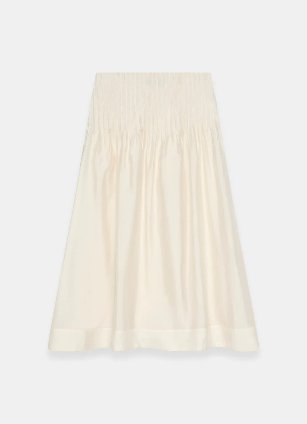 Cream Pintuck Maxi Skirt | Mint Velvet