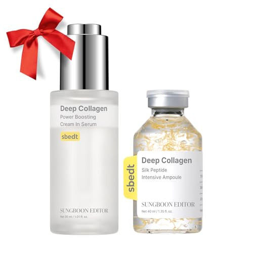 SUNGBOON EDITOR Intensive Collagen Care Duo l Deep Collagen Silk Peptide Ampoule & Retinol Capsule Cream l Firming, Wrinkle Care, For Fine Lines and Dry Skin l Korean Skincare, Gift Set for Women | Amazon (US)