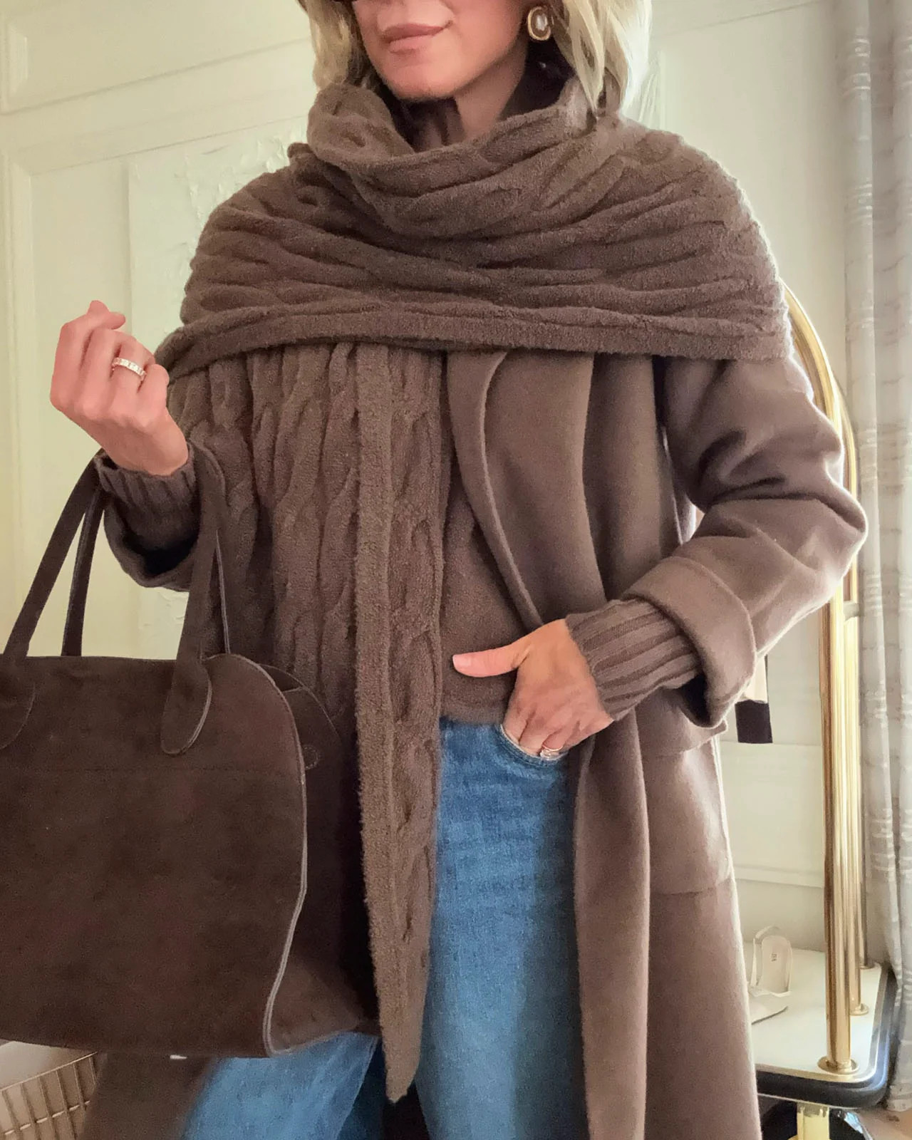 Splendid x @Cellajaneblog Cable Scarf | Splendid