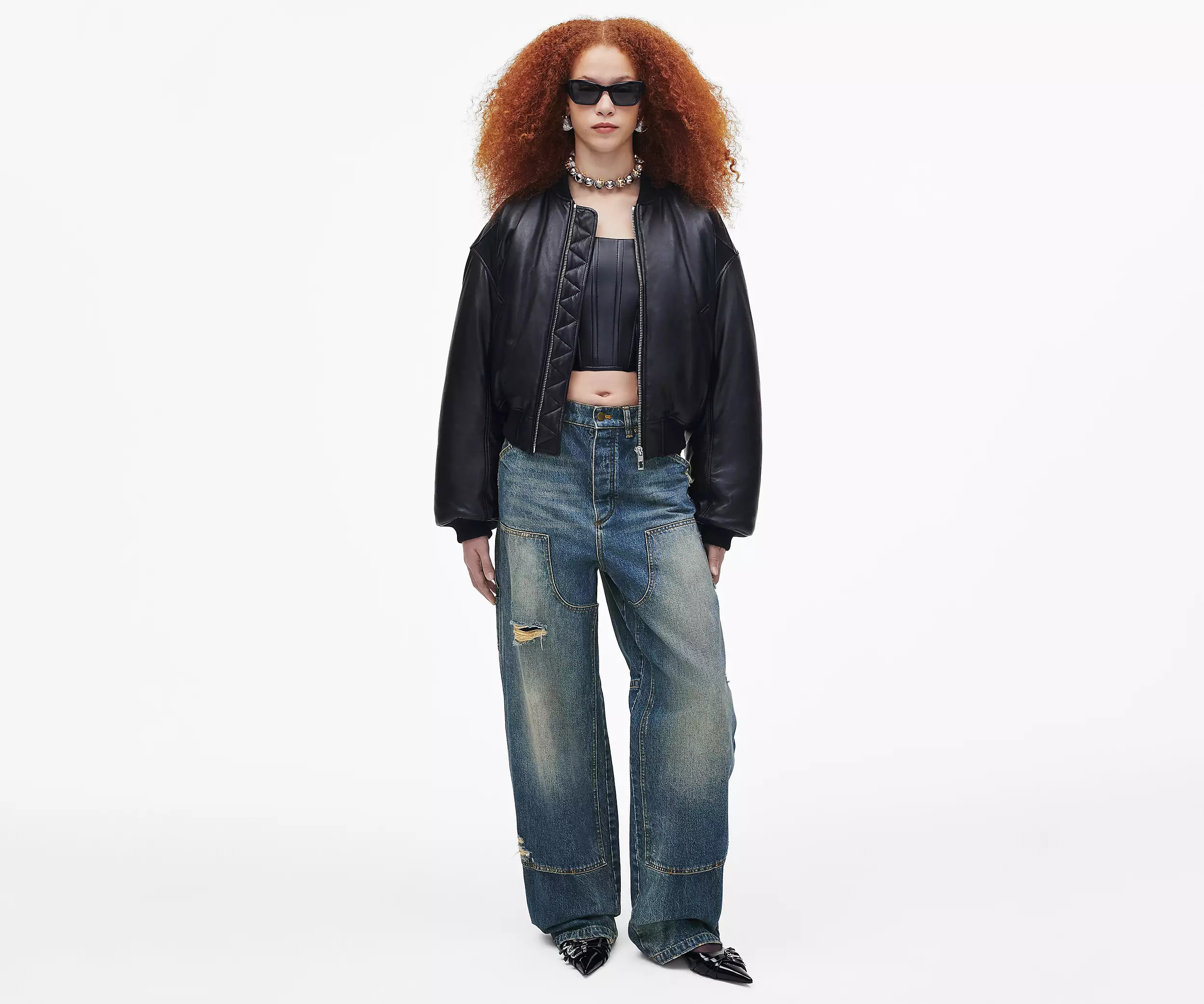 Puffy Leather Bomber | Marc Jacobs