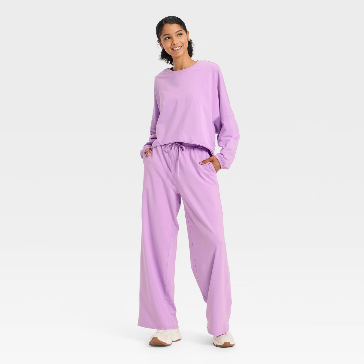 Women's Washed Jersey Long Sleeve Top - JoyLab™ | Target