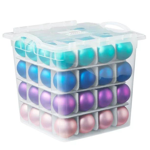 The Home Edit Ornament Organizer with Hinged Lid, Clear - Walmart.com | Walmart (US)