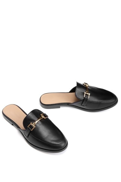 Black Faux Leather Loafers | Windsor Stores