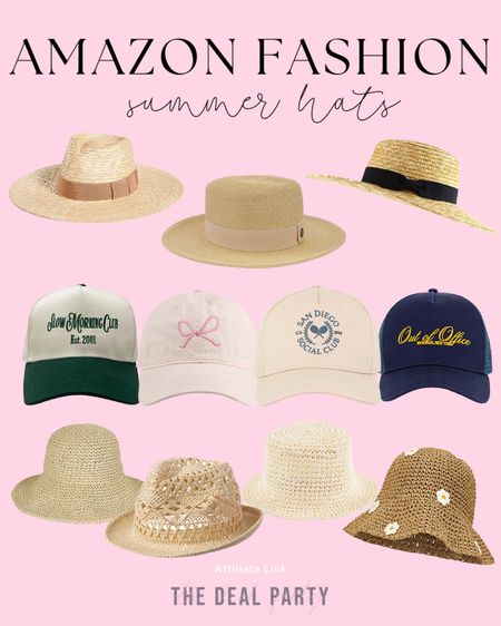Amazon fashion | Amazon summer hats | Amazon summer fashion | Amazon finds | Amazon trucker baseball cap | Amazon straw bucket hat | Amazon straw hat 

#LTKSeasonal #LTKStyleTip #LTKFindsUnder100