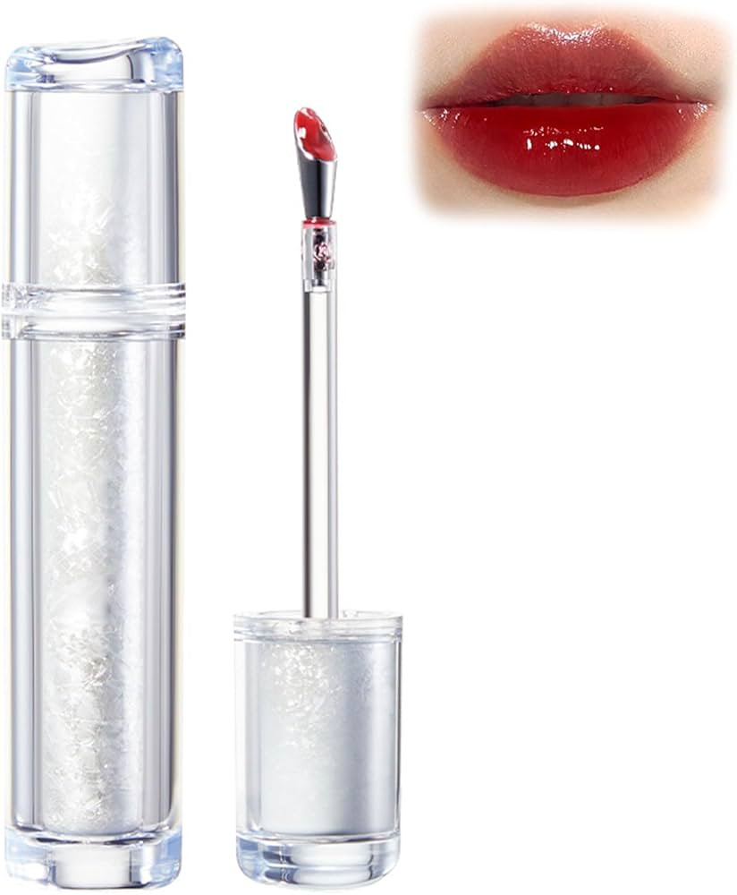 Lip Gloss, Ice Watery Lip Gloss, Ice Iron Tinted Lip Tint, Jelly Hydrating Lip Gloss, Moisturizin... | Amazon (US)