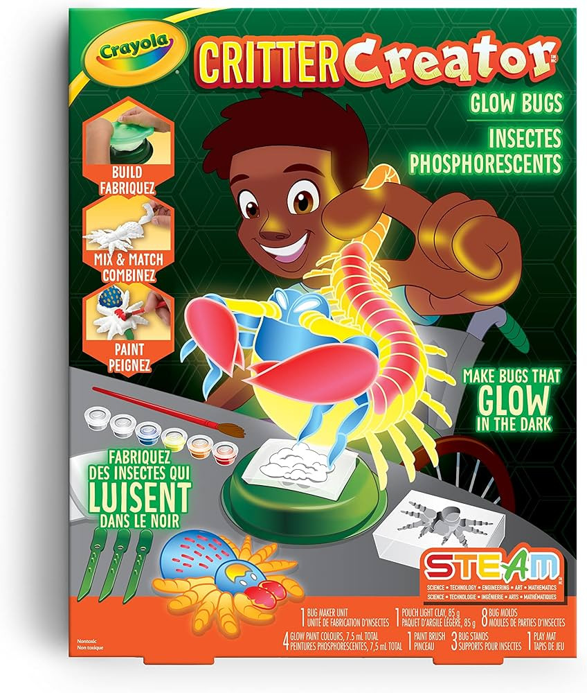 Crayola Critter Creator Glow Bugs Kit, Arts & Crafts | Amazon (CA)