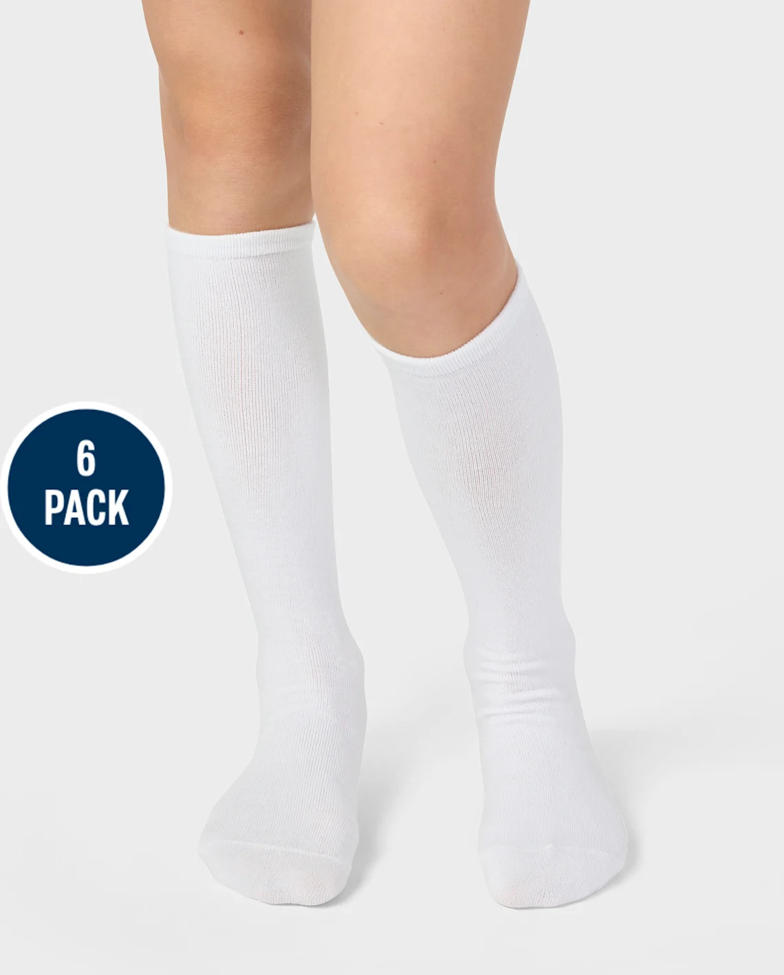 Girls Knee Socks 6-Pack - white | The Children's Place