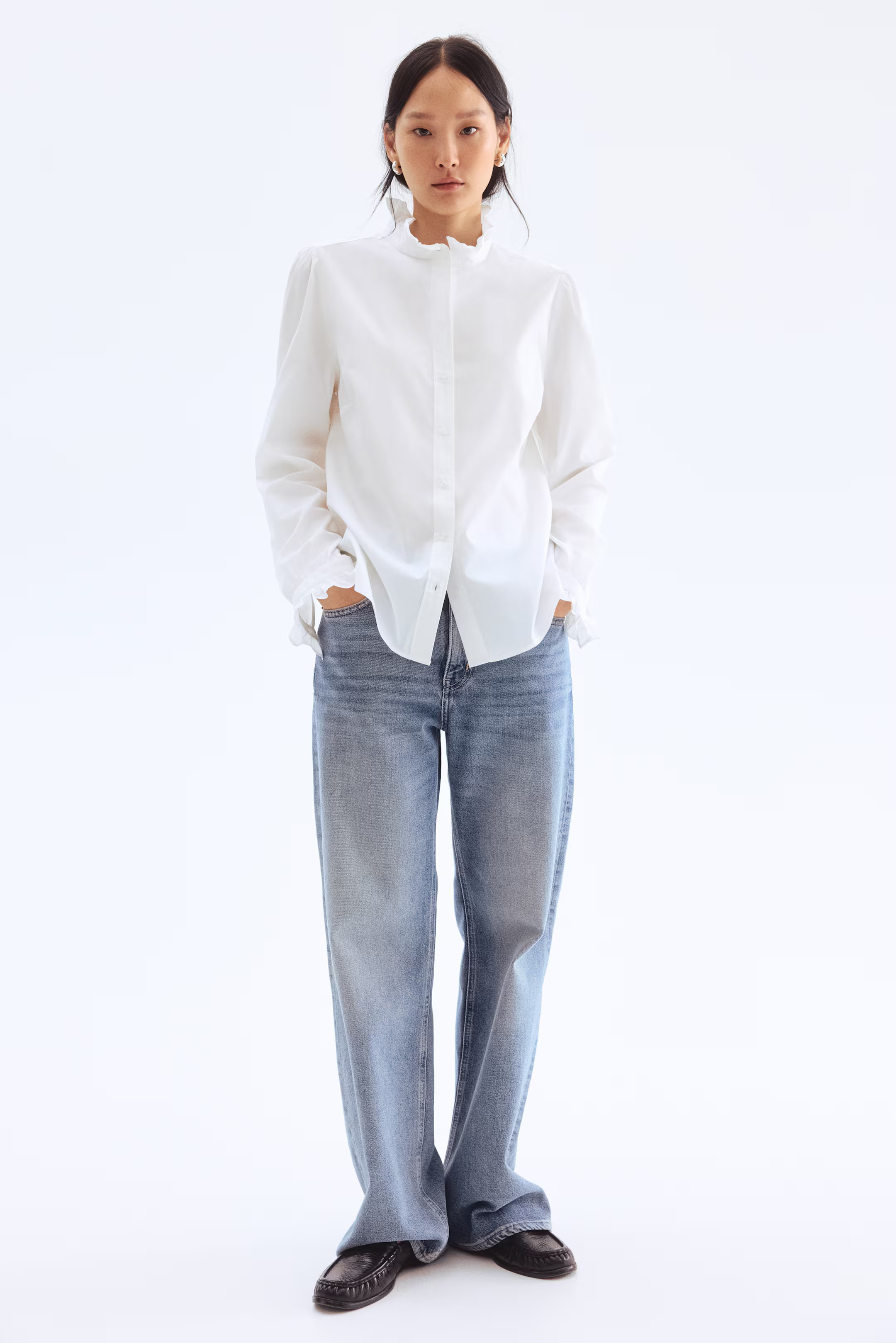 Blouse with Ruffled Collar | H&M (US + CA)