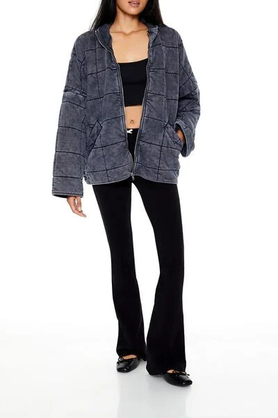 Quilted Zip-Up Jacket | Forever 21