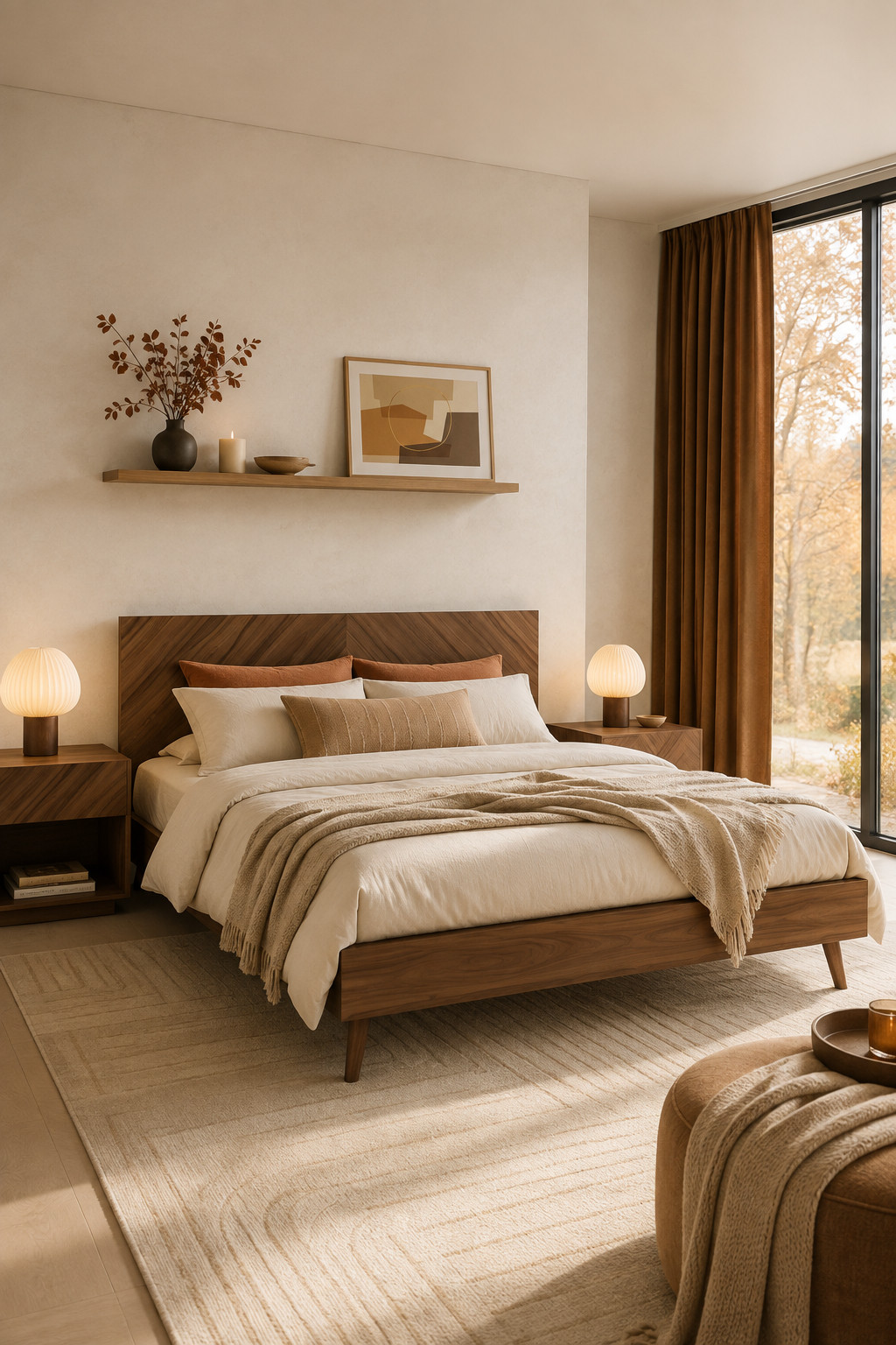 This Wayfair bedroom set is such a good pick for a warm, minimal fall bedroom refresh 🍂 The rich walnut finish gives the room so much warmth, while the clean modern lines keep everything feeling simple and elevated. I love it styled with creamy bedding, soft camel and rust pillows, a cozy textured throw, and just a few subtle fall branches for that seasonal look without making the space feel busy. Even better, it’s a great piece to grab during the Labor Day deals if you’ve been wanting to update your bedroom for fall.

#WayfairFinds #WayfairSale #LaborDayDeals #LaborDaySale #FallBedroom #FallBedroomRefresh #BedroomInspo #CozyBedroom #ModernBedroom #MinimalFallDecor #WarmNeutralHome #BedroomSet #BedroomFurniture #FallHomeDecor #AutumnBedroom #CozyHome #HomeRefresh #WayfairDeals #LTKHome #HomeInspo 

 #LTKSeasonal #LTKHome #LTKSaleAlert