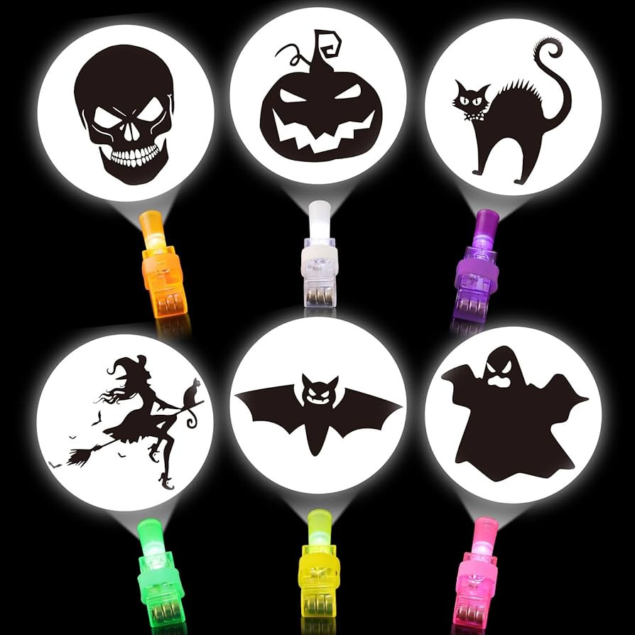 Halloween Party Favors for Kids, 36 Pcs LED Halloween Finger Lights for Kids Goodie Bag, Trick or... | Amazon (US)