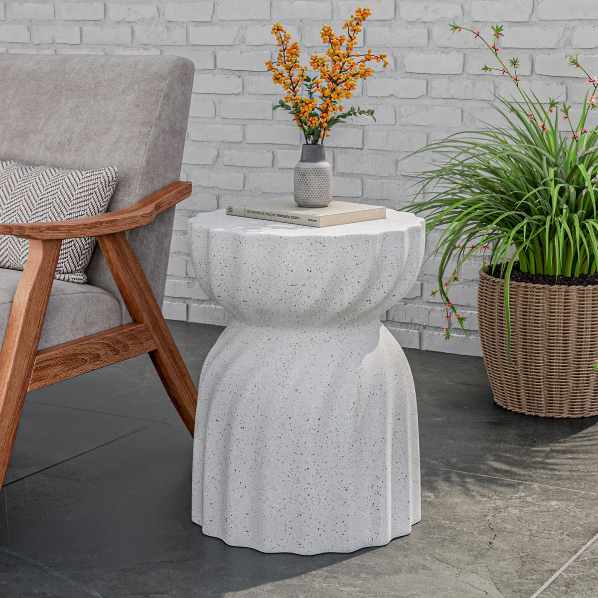 Wade Logan® Canham Round 14.2'' Outdoor Side Table & Reviews | Wayfair | Wayfair North America
