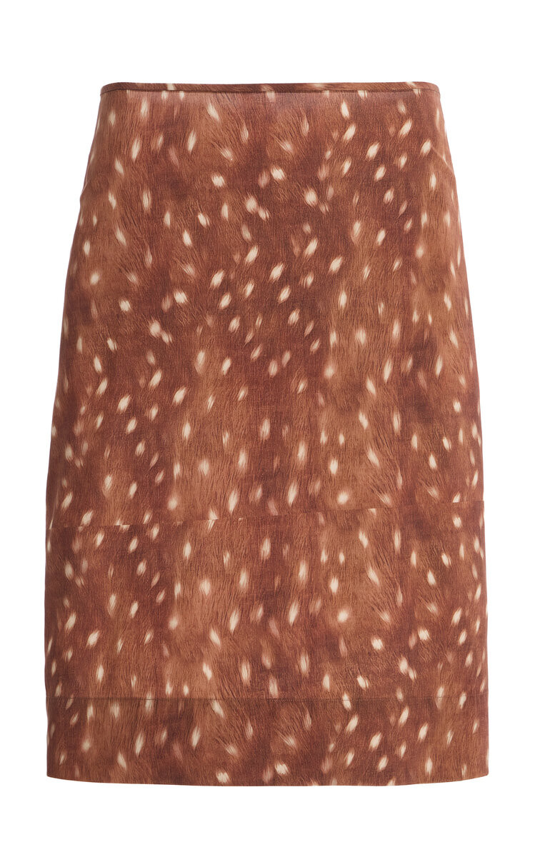 Fawn Printed Crepe Midi Skirt Exclusive | Moda Operandi (Global)