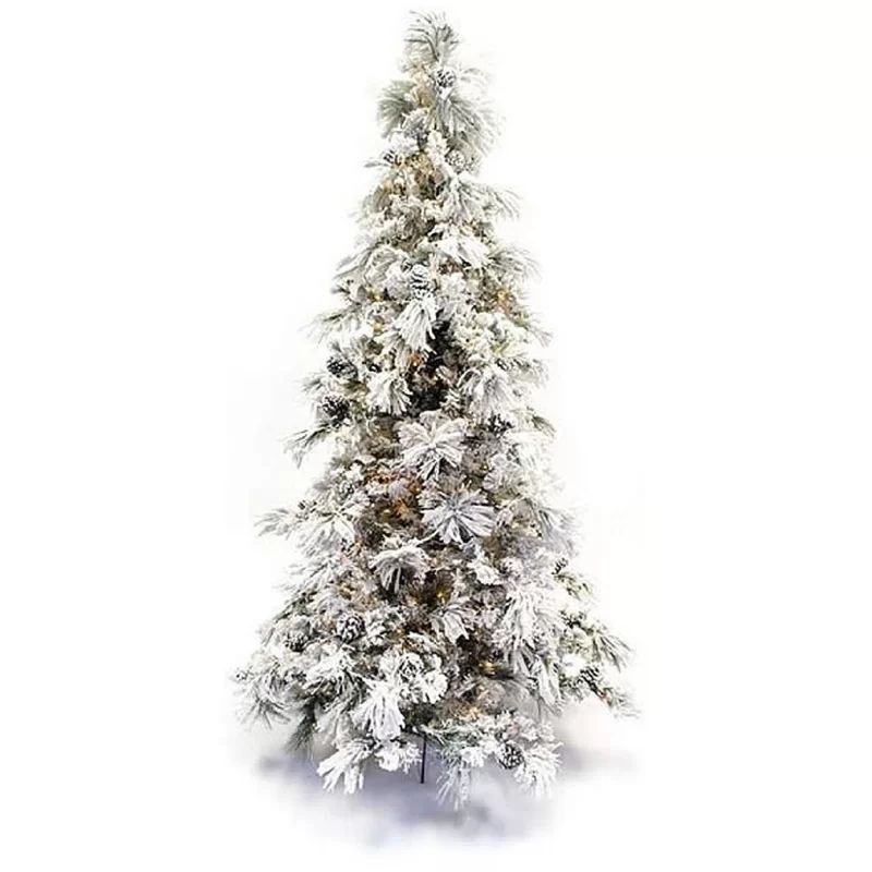 Green Pine Flocked Artificial Christmas Tree | Wayfair North America