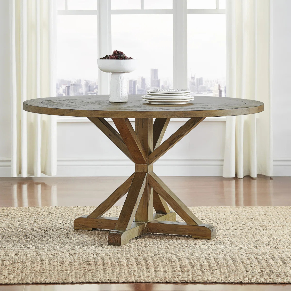 Ashbaugh Pine Round Dining Table | Wayfair North America
