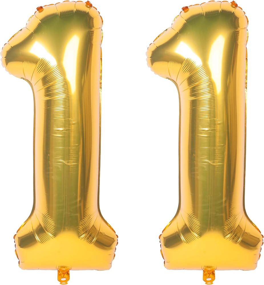 40 Inch gold Number Balloons Helium Foil Mylar Balloon Birthday Party banquet Decoration 11 | Amazon (US)