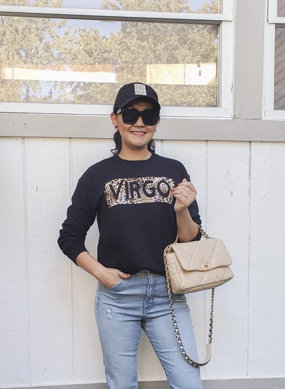 Zodiac Sign Sweatshirt Women Sweatshirt Graphic Tee | Etsy | Etsy (US)