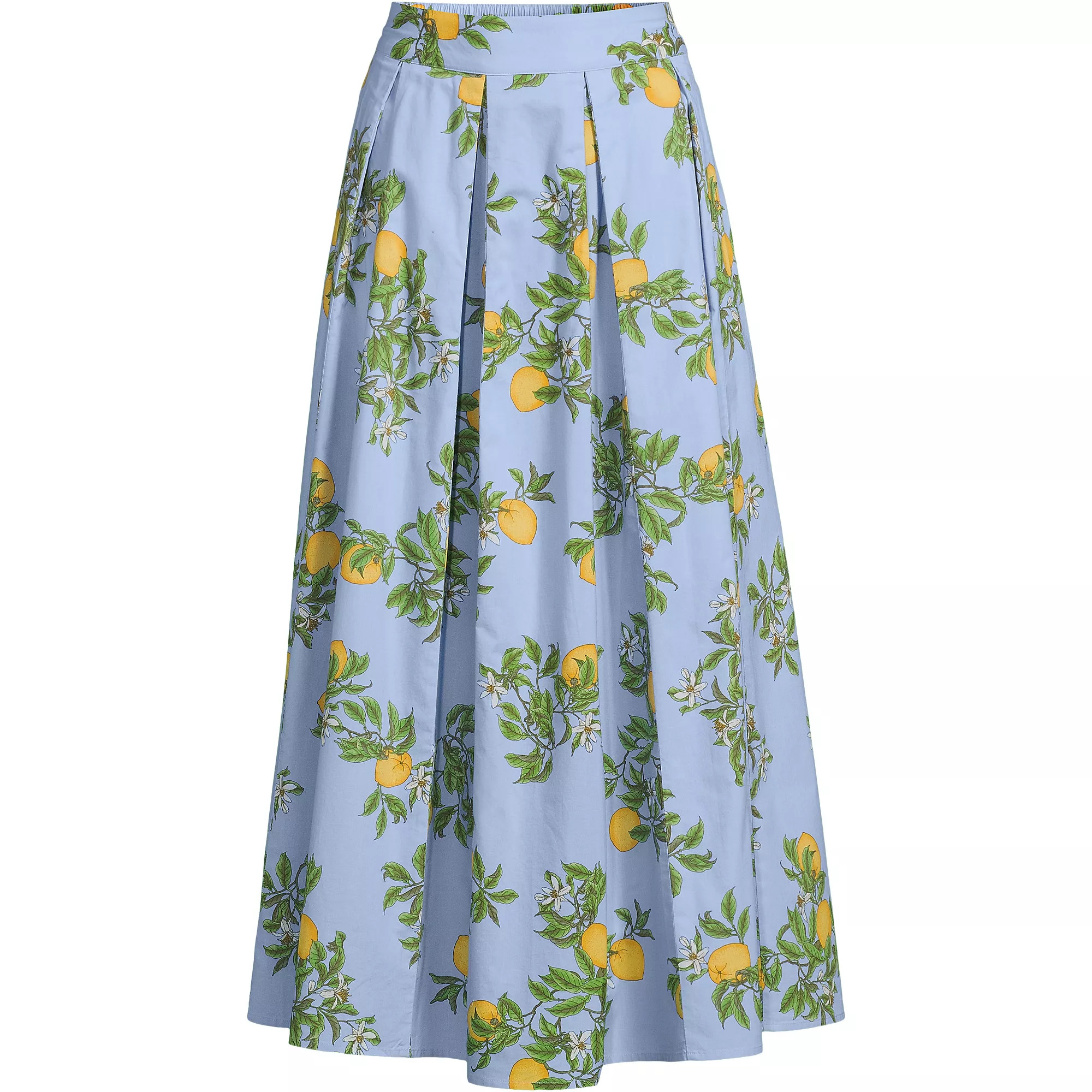 Women's Poplin Godet Maxi Skirt - Set Bottom | Lands' End (US)
