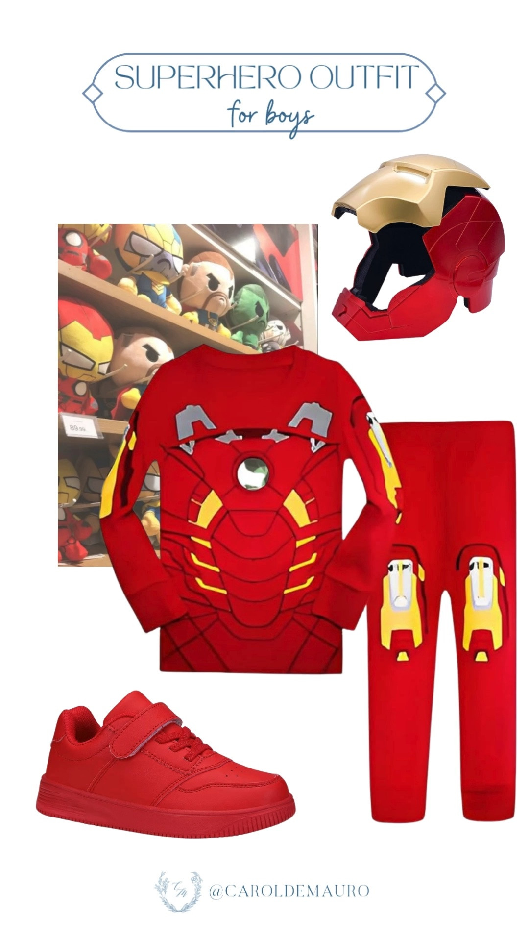 superhero costume for boys, iron man outfit, toddler outfit, play pretend, marvel costume, birthday costume, iron man mask for kids, red sneakers for boys

#LTKootd #LTKKids