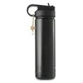 Thyme & Table 26 oz Water Bottle with Straw Lid, Black with Butterfly Gold Charm | Walmart (US)
