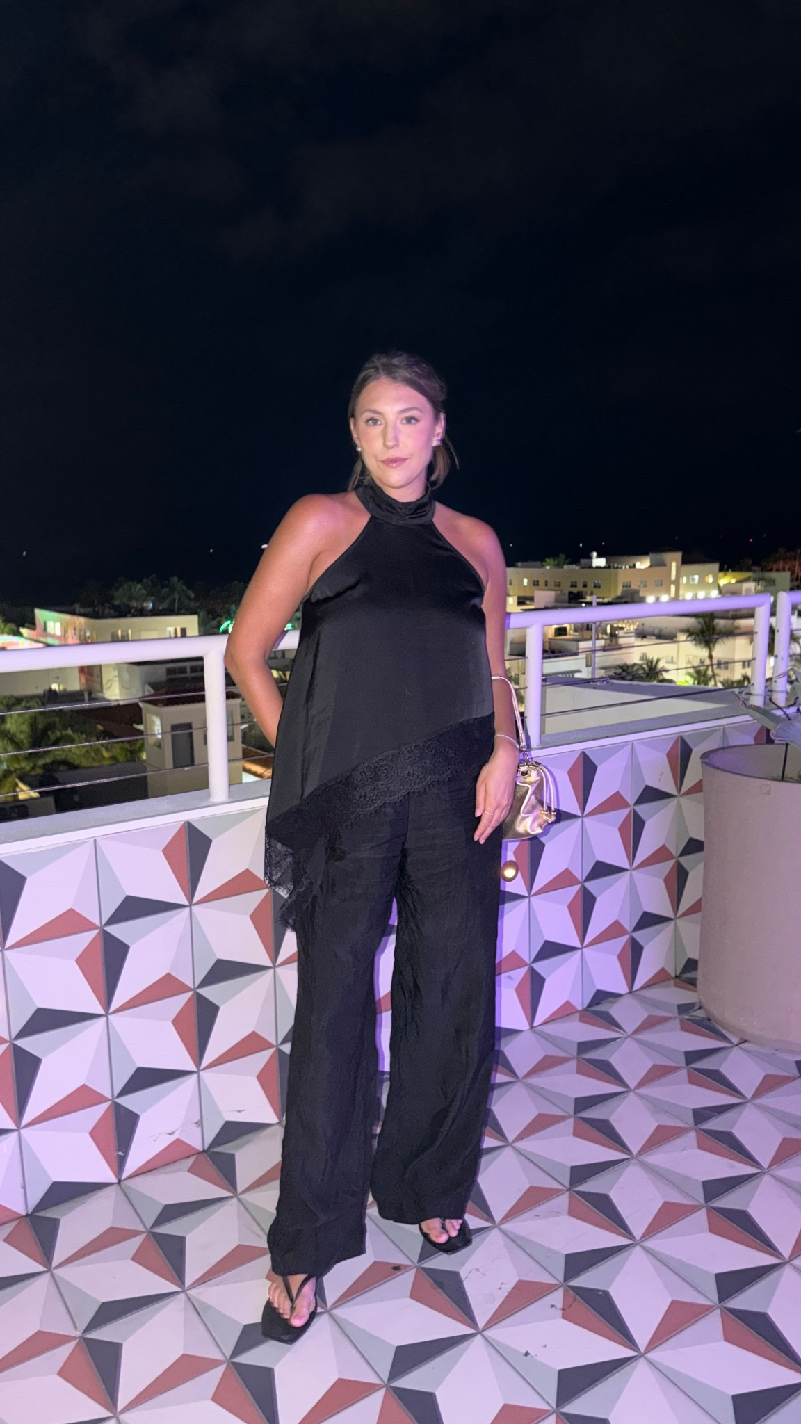 All black for the win 🖤

black evening outfit, chic all black look, date night outfit idea, wide leg black pants, elevated summer style, rooftop dinner outfit, effortless glam look

#LTKTall #LTKMidsize #LTKWedding