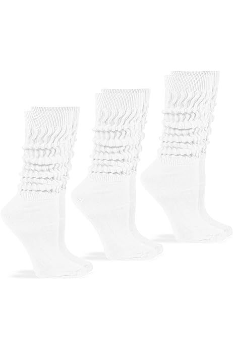 White HUE slouch Socks on amazon  | Amazon (US)