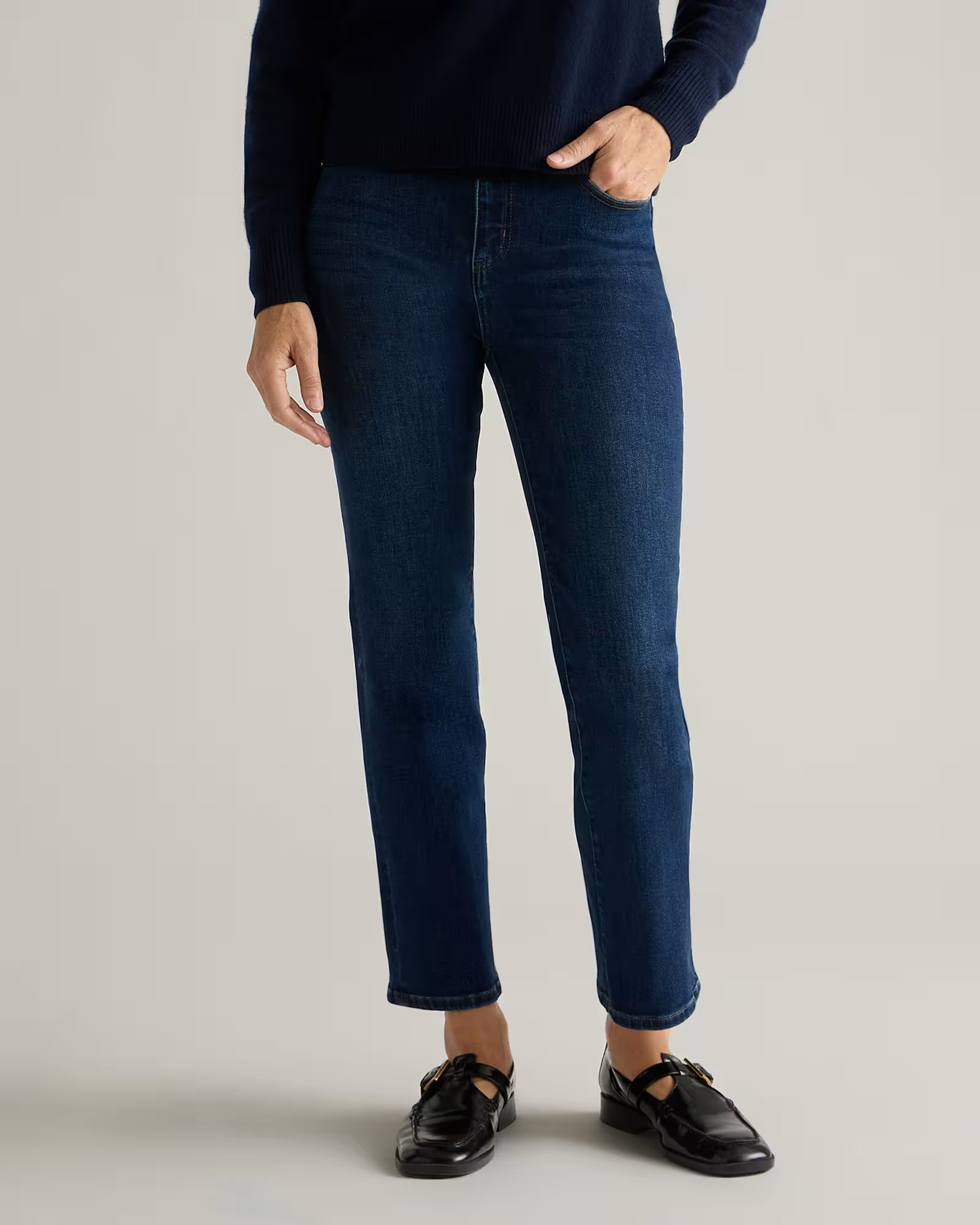 Bella Stretch Straight Jeans | Quince
