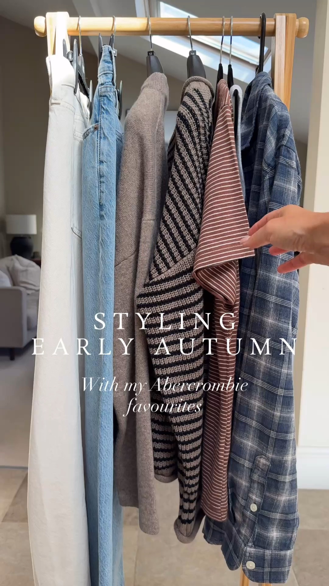*currently 15-30% off everything at Abercrombie 
Use code AFCLARE to get an additional 15% off everything in stores and online at checkout from 28/8/26 - 31/8/26 
in UK and Europe. Excludes clearance and gift cards. See details online. 

Sizing 
Blue jeans 30 regular ( I’ve turned them up here) they sit about 2cm off the floor otherwise. 
Cream jeans -30 regular 
Check shirt - large regular (men’s) 
T shirt - large (men’s) 
Stripe cotton jumper - large 
Taupe wool jumper - XL

loungepants  - large
lounge T  - large

Ad 
@abercrombie

#LTKautumn #LTKjeans #LTKsale