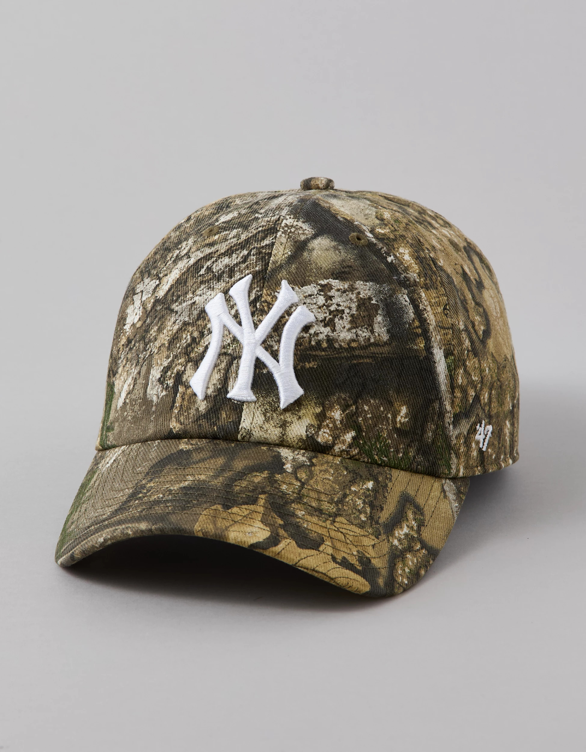 '47 Brand New York Yankees Realtree Apx Clean Up Hat | American Eagle Outfitters (US & CA)