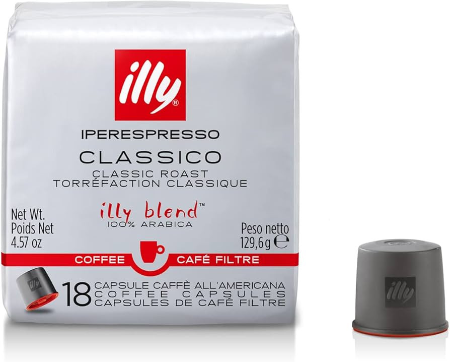 illy Coffee, iper Coffee Capsule, Medium Roast Drip Pod, 100% Arabica Bean Signature Italian Blen... | Amazon (US)
