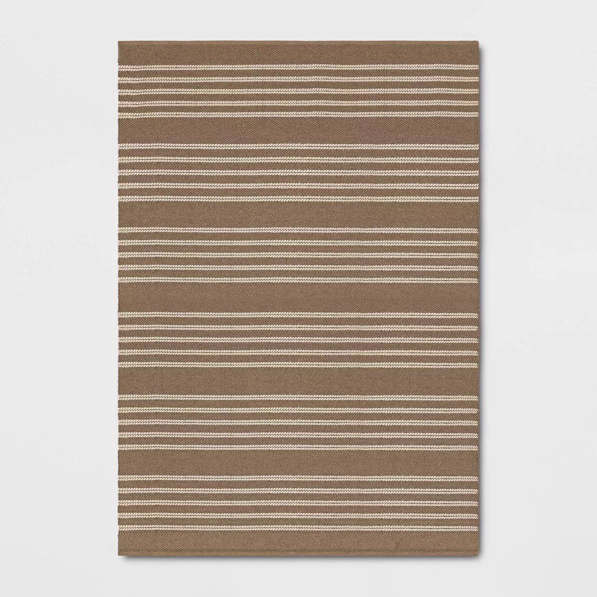 7'x10' Striped Handmade Woven Rectangular Hand-Loom Outdoor Area Rug Natural - Threshold™ desig... | Target