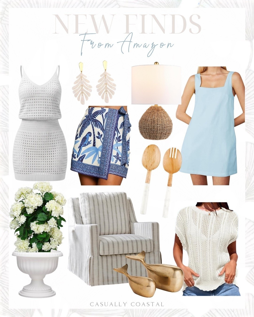 New Finds From Amazon

Amazon dress, Amazon earrings, Amazon coastal decor, Amazon skirt, Amazon coverup, Amazon blouse, Amazon lamp, blue cotton linen dress, faux hydrangea tree, 18 inch Grecian urn planter pot, outdoor planter, marble handled wood salad servers, brown rattan lamp, coastal lamp, whale sculptures, crochet bathing suit coverup, crochet short sleeve top, swivel rocker chair, striped accent chair, Amazon swivel chair, boho wrap mini skirt, acrylic pendant earrings

#LTKHome #LTKSeasonal