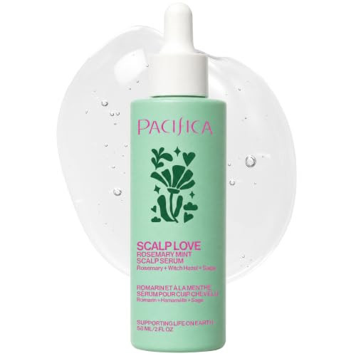 Pacifica Scalp Love Rosemary Mint Serum - Dry, Flaky, and Itchy Scalp Serum, Hydrating, Moisturizing, and Calming Treatment Formulated with Witch Hazel, Vegan and Cruelty-Free - 2 Fl Oz | Amazon (US)