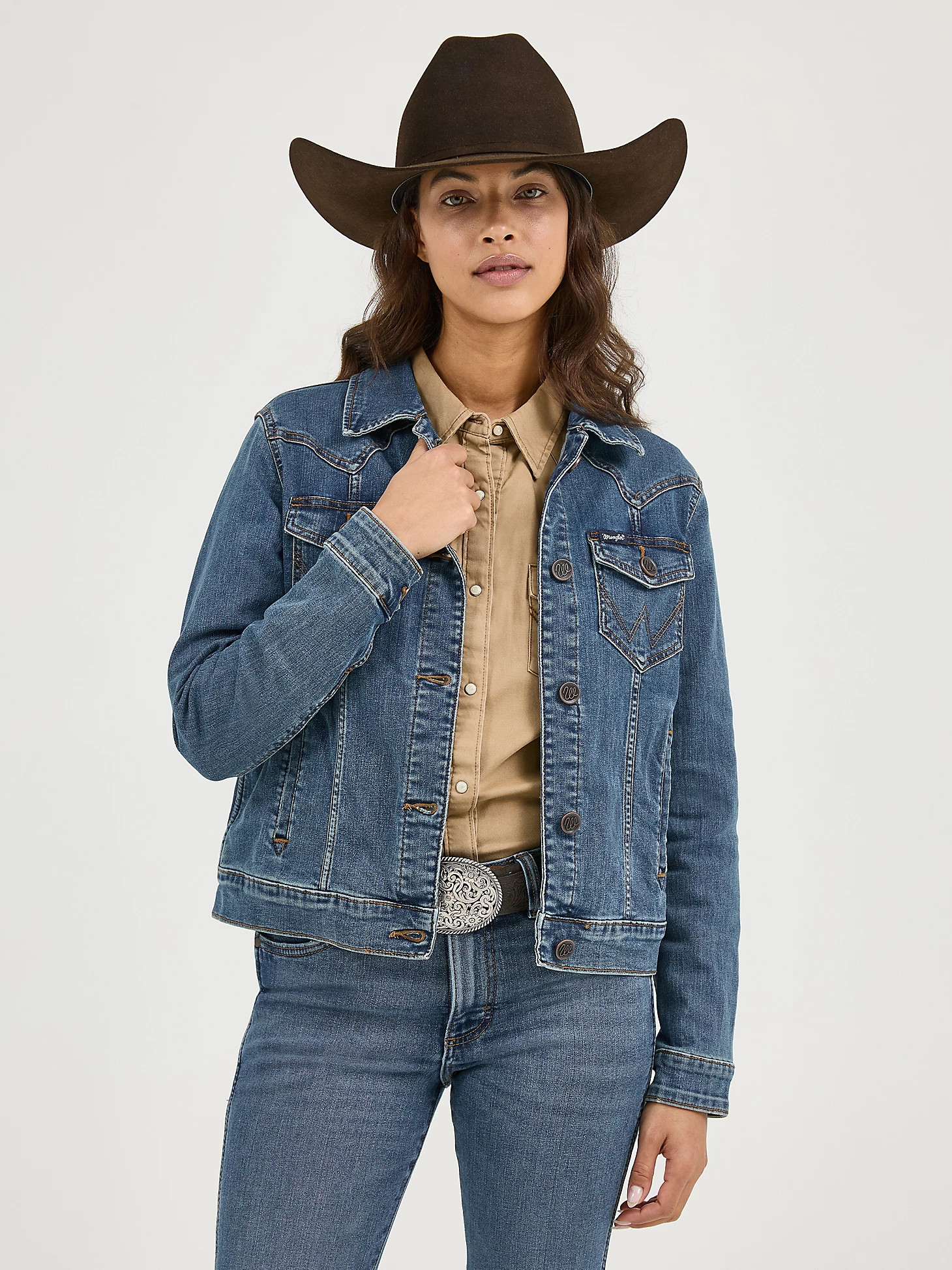 Women's Long Sleeve Classic Fit Denim Jacket | Wrangler