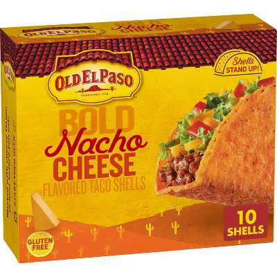 Old El Paso Gluten Free Bold Nacho Cheese Taco Shells - 5.4oz | Target