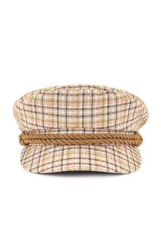 Brixton Fiddler Cap in Sand Plaid from Revolve.com | Revolve Clothing (Global)