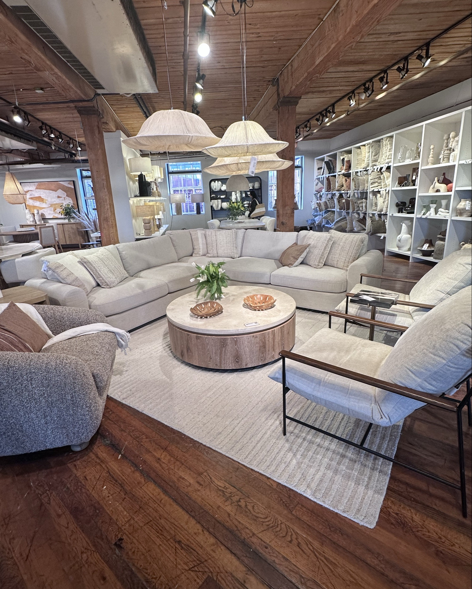 ✨ Neutral perfection meets natural texture ✨
This cozy corner stopped me in my tracks — from the soft loveseat to the layered linen pendants and the perfectly weathered round coffee table. It’s the kind of modern organic style that feels warm, calm, and effortlessly elevated.

Mix soft neutrals, warm woods, and natural fibers to recreate this look in your own home 🤍

💫 Shop the look below
#gracielaindesign #neutralhome #organicmodern #livingroominspo #interiorstyle #ltkhome #homedecor #designinspo #interiordesign #cozyvibes

#LTKSeasonal #LTKStyleTip #LTKHome