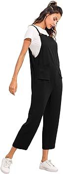 Verdusa Women's Adjustable Straps Jumpsuit Overalls with Pockets | Amazon (US)