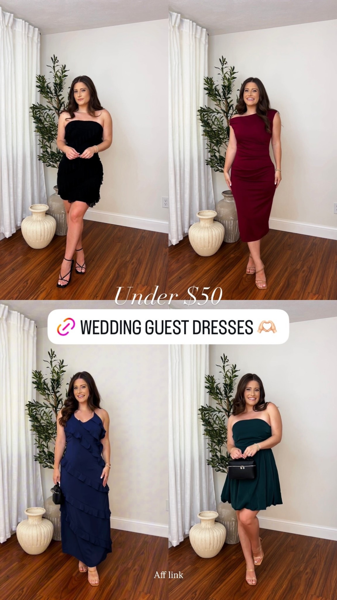 4 Wedding Guest Dresses Sure To Wow! Prep your closet for upcoming Fall weddings without breaking the wedding

#LTKStyleTip #LTKFindsUnder50 #LTKWedding