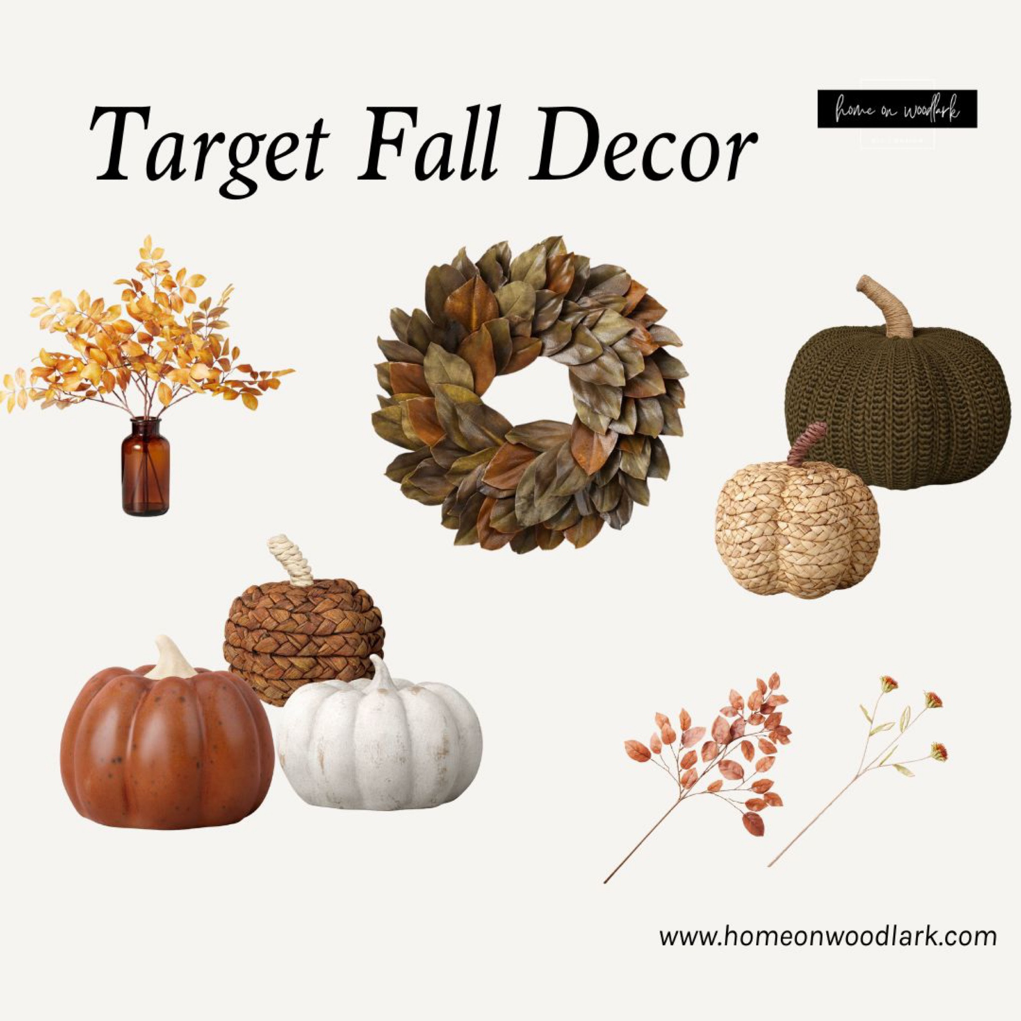 There are so many beautiful fall items at Target right now.  Here are some of my favorites and a few are on sale!  

Pumpkins.  Fall wreath.  Fall stems.  Hearth and Hand Magnolia fall decor.  

#LTKSeasonal #LTKsalealert #LTKhome