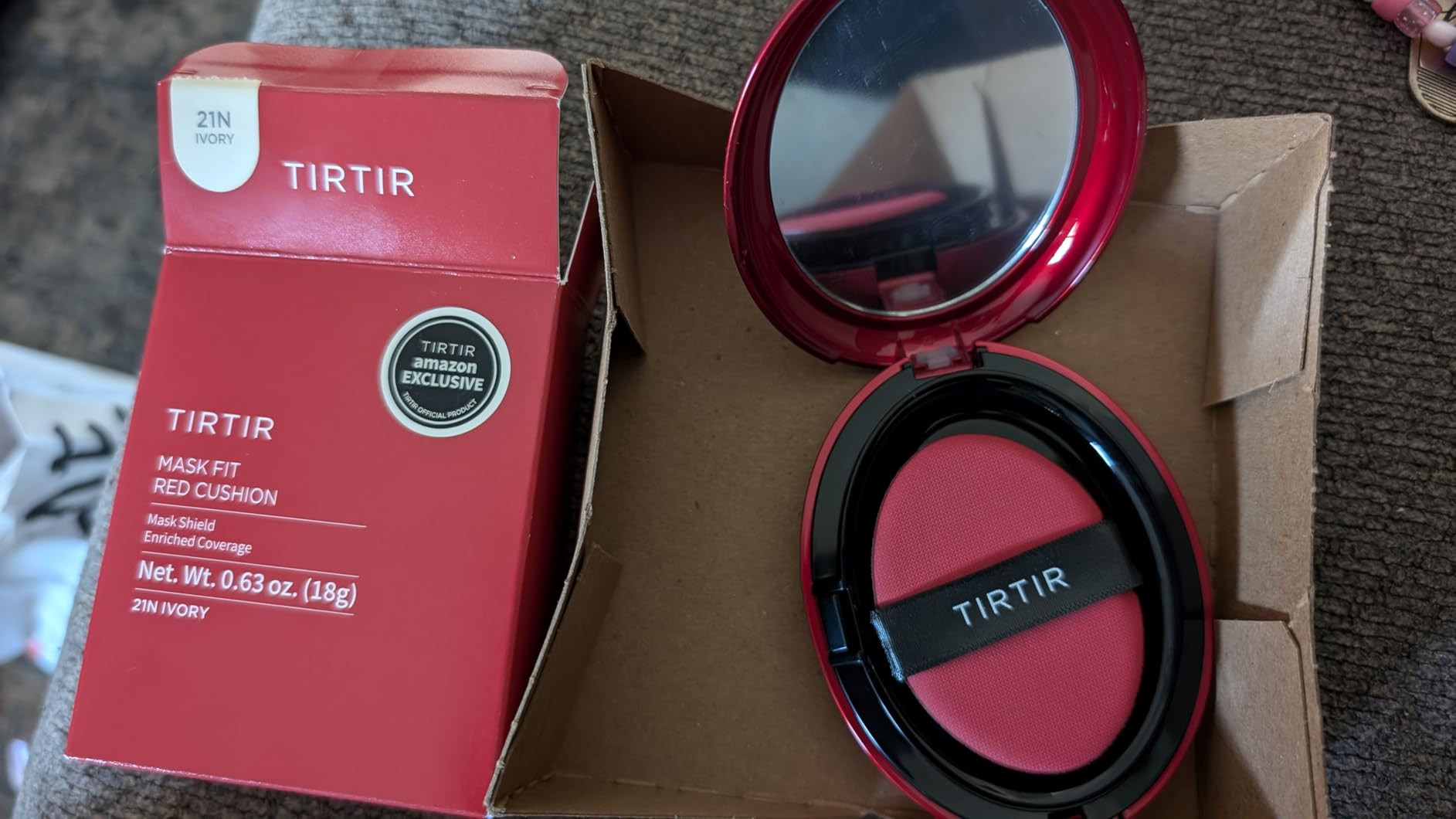 TIRTIR Mask Fit Red Cushion Foundation | Japan's No.1 Choice for Glass skin, Long-Lasting, Lightw... | Amazon (US)