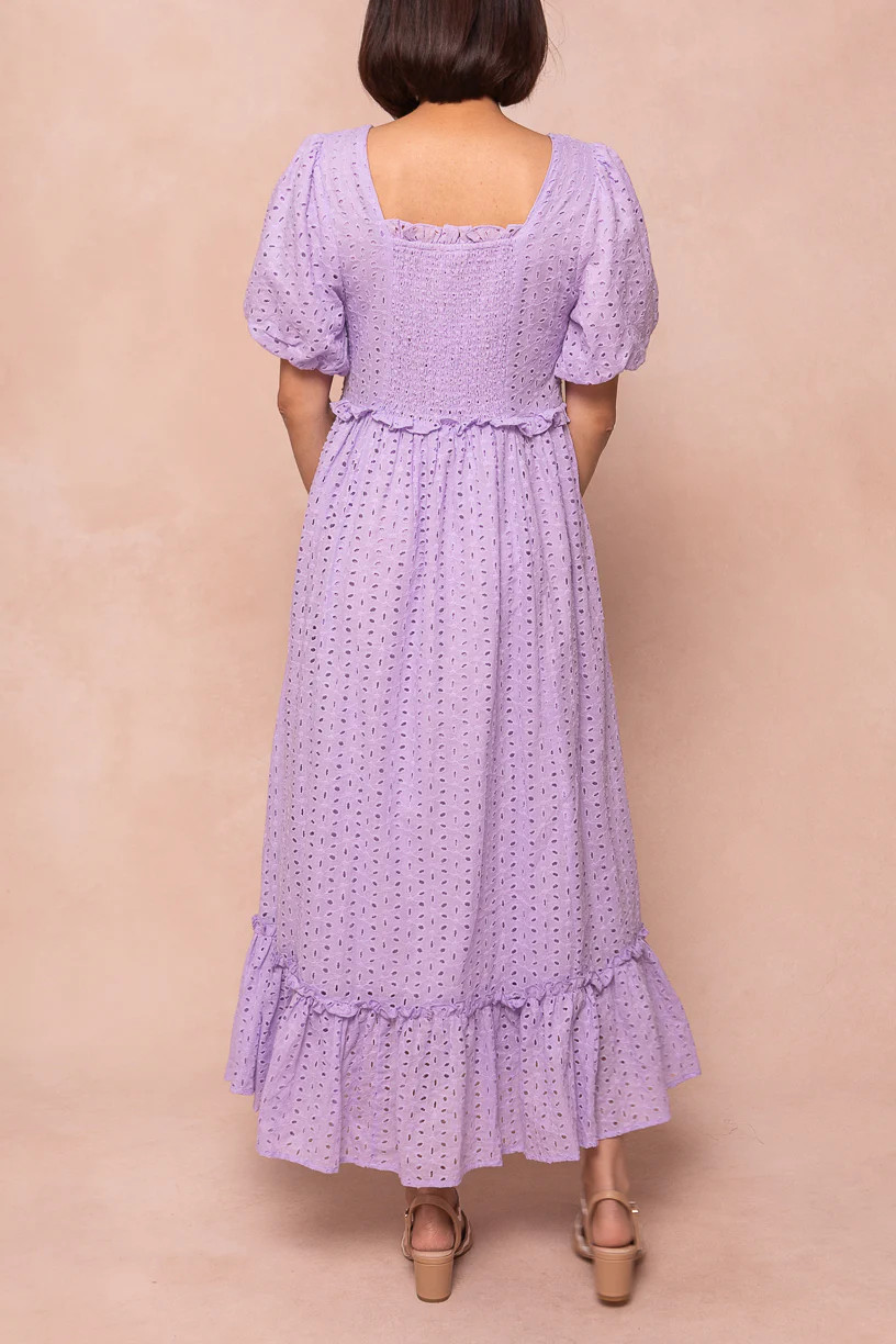 Picnic Dress in Lavender Eyelet | Ivy City Co